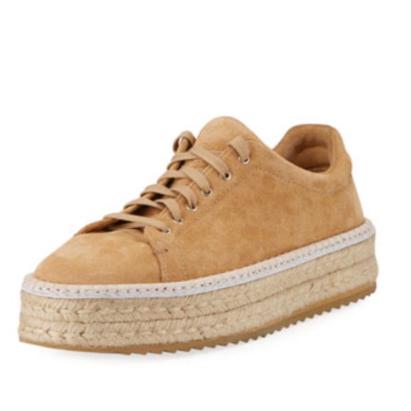rag & bone Shoes - Rag & Bone Sneakers Kent Suede Lace-Up Espadrille Camel Tan